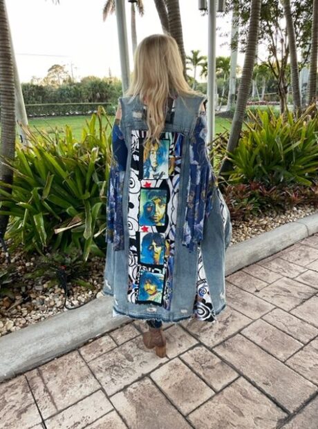 Denim duster back